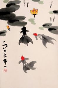 形神兼备，中西融合（吴作人画的瘦金鱼是什么品种）