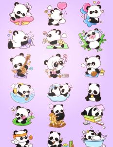 萌化可爱，传递情感（超萌Q版萌图熊猫）