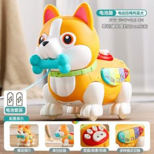 狗狗爱玩具，是情感寄托和安全感来源，互动增进感情（小狗(人)带玩具）