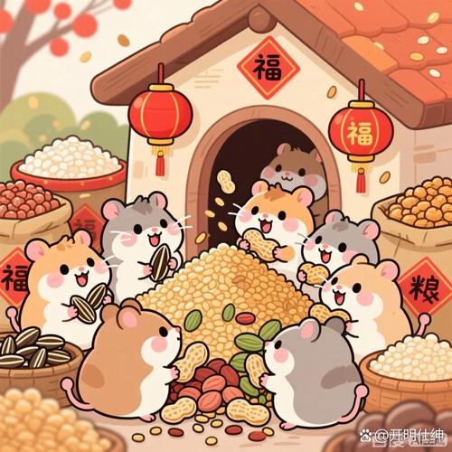 艺术魅力与幽默日常（可爱动漫小仓鼠图片）
