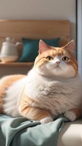 治愈系胖猫，萌翻你的心！（萌宠肥猫图）