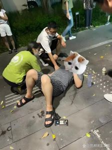 广西男子忘喂狗，被狗追打上演打狗棍法！（男被一只狗狗教训了）