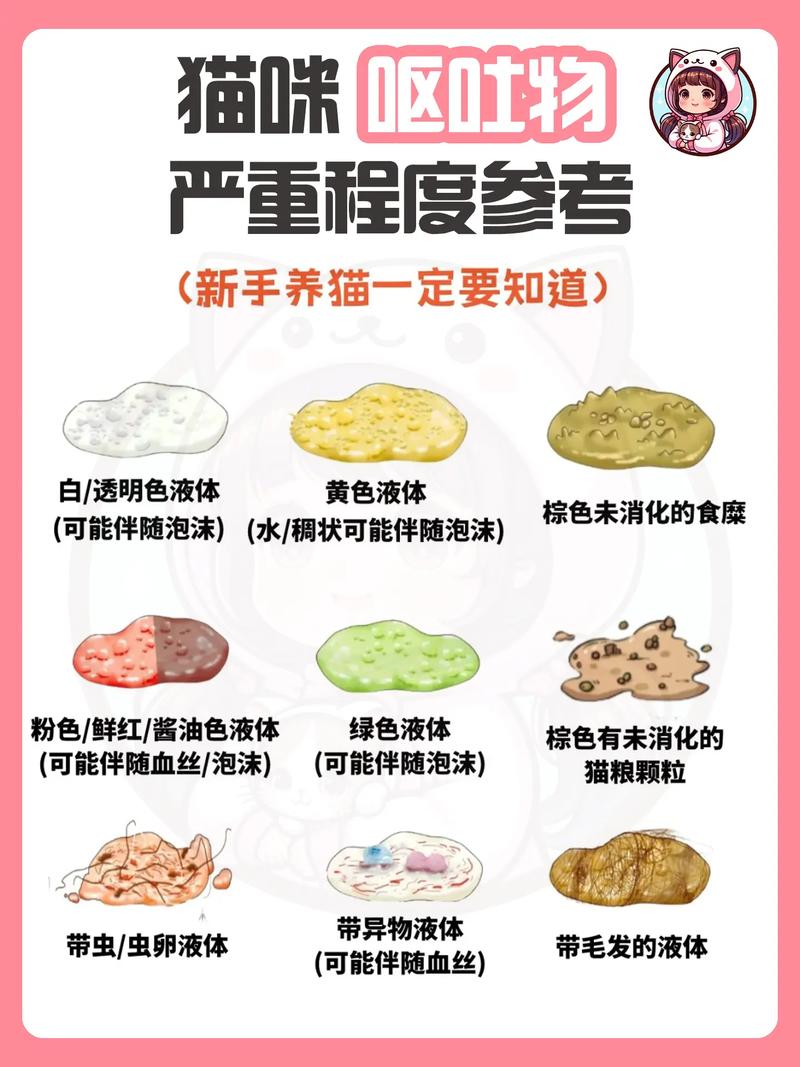 猫频繁剧烈呕吐黄绿色胆汁？速查猫瘟！（猫瘟吐和正常吐的区别）