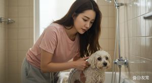 日本女主教土佐犬，温柔建立信任，科学训练指令（日本美女在家训练狗狗）
