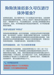 狗狗洗澡后多久才能驱虫？（狗狗洗完澡后体外驱虫还有用吗）