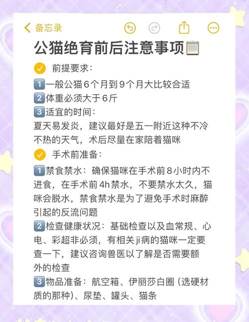 猫咪绝育好处多,风险需注意(猫咪绝育优点和缺点) 猫咪绝育好处多,风险需注意(猫咪绝育优点和缺点)