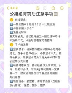 猫咪绝育好处多，风险需注意（猫咪绝育优点和缺点）