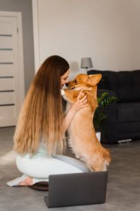 年轻女性爱宠，生活添色彩！（养狗的年轻女人）