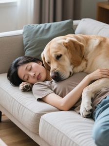 安全感与欢乐双重伴侣（养大型公狗的女人）