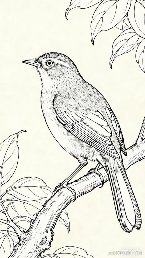 工笔花鸟高清白描,细腻自然之美(工笔花鸟白描高清大图) 工笔花鸟高清白描,细腻自然之美(工笔花鸟白描高清大图)